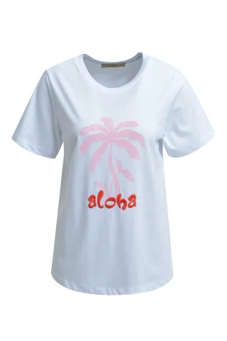 Smith&Soul - T-Shirt Print Mix light pink print - Gr. - XL