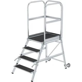 Munk Podesttreppe einseitig begehbar mit Rollen & Griffen Korrundbesch. R13 - 055104