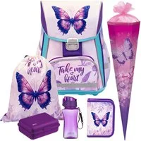 OXYBAG Schulranzen 1.Klasse Mädchen in unterschiedlichen Sets (6-tlg)