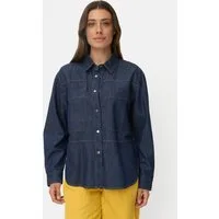 camel active Jeansbluse mit Brusttaschen Langarm