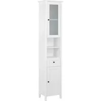 welltime Hochschrank Aalborg Schrank Badezimmerschrank Badschrank Badmöbel im Landhaus-Stil, Breite 40 cm