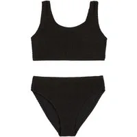 LIPSY Bustier-Bikini Lipsy Bikini mit U-Ausschnitt und Struktur (2-St)
