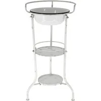 HTI-Line Waschtisch Waschplatz Le Bain (Stück, 1-St., 1 Regal mit 1 Waschschüssel), Shabby Design Vintage Waschschüssel