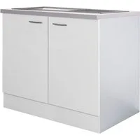 Flex-Well Spülenschrank Wito (B x H x T) 100 x 85/86 x 60 cm, inkl. Einbauspüle