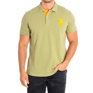 KORYCBAD Kurzarm-Polo mit kontrastierendem Reverskragen 64779 Herren