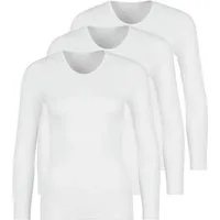 Schöller Unterhemd 3er Pack Damen langarm Unterhemd Baumwolle (Packung, 3-St) -