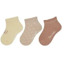 Sterntaler® Sneakersocken Sneaker Socken 3er-Pack Schmetterling (3-Paar, Sneaker Socken 3er-Pack Schmetterling) Sneaker Socken 3er Pack mit Schmetterling, Punkte & Uni, aus Baumwolle