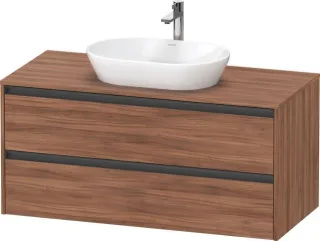 Duravit Ketho.2 Konsolenwaschtischunterbau wandhängend Nussbaum Matt 1200x550x568 mm - K248970797900 K24897079790000