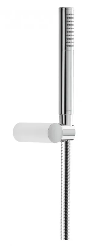 Herzbach Herzbach Living Spa Wannenset rund ABS Halter ABS Stabhandbrause Chrom , 11.620221.3.01 11.620221.3.01
