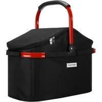 anndora Einkaufskorb thermo Shopper mit Kühlfunktion, 25 l, isolierter Deckel mit Reißverschluss - wasserdichter Boden