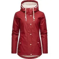 Ragwear Regenjacke Marge warm gefütterter Damen Winter Regenmantel