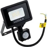 LUXULA LED Flutlichtstrahler LUXULA LED Fluter 10 W 4000 K Neutralweiß Schwarz, LED fest integriert, Neutralweiß