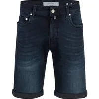 Pierre Cardin 5-Pocket-Jeans PIERRE CARDIN LYON BERMUDA blue/black buffies 34520 8140.6803 - FUTURE