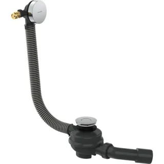 hansgrohe Flexaplus Ab- und Überlaufgarnitur 58154000 chrom, Komplettset, für Badewanne
