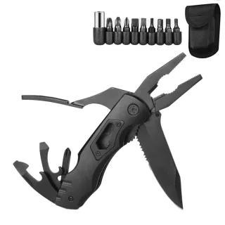 IPRee Multifunctional Pliers Outdoor Home Portable Outdoor Survival Folding Plier Screwdriver Hand Tool Car Emergency To