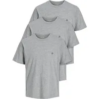 Jack & Jones Print-Shirt 3er Pack JXJ TEE (3-tlg) (3 Stück) etwas länger geschnitten, nicht zu kurz