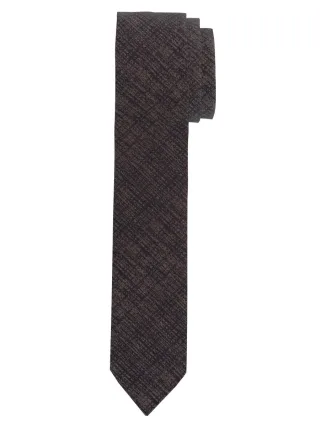 OLYMP - Krawatte Slim 5cm braun