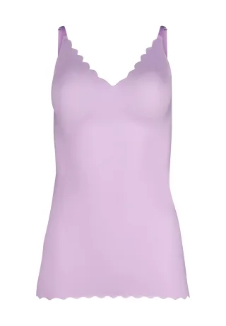 SKINY - Skiny Damen Spaghettishirt herausnehmbare Pads Micro Essentials purple - Gr. - 36