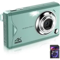 Fine Life Pro Kompaktkamera (48 MP, 16X Digitalzoom kompakte Fotokamera für Teenager Erwachsene Anfänger)