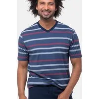 Ammann Pyjamaoberteil Organic Cotton - Mix & Match (1-tlg) Schlafanzug Oberteil - Baumwolle - Atmungsaktiv - Im Streifen-Design