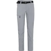 Bergson Outdoorhose MENA (slim) Damen Wanderhose, vielseitig, pflegeleicht, Kurzgrößen, hellgrau