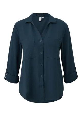 qs - Bluse blau - Gr. - 36