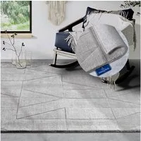 Villeroy & Boch Wollteppich Ursule, rechteckig, Höhe: 10 mm, Läufer, handgewebt, Wolle, Natur, Wohnzimmer, Geometrie, Boho
