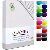Camry Spannbettlaken CLASSIC Jersey 100% Baumwolle Spannbetttuch atmungsaktiv Gummizug, Jersey Baumwolle, Gummizug: rundum, 100% Baumwolle, alle Matratzenhöhen, atmungsaktiv, pflegeleicht