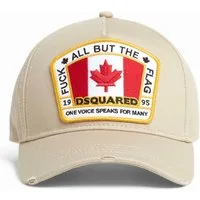 Dsquared2 Baseball Cap F*ck Flag Basecap Cap Logo Icon Mütze Basebalkappe Destroyed-Details für einen trendigen Look