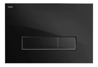 MEPAorbit A31/E31 Betätigungsplatte, 2-Mengen, Glas schwarz fliesenbündig, 421848 421848