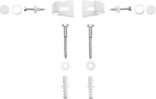 Duravit Befestigung Chrom & Weiß 45x35x195 mm - 0067021000 0067021000