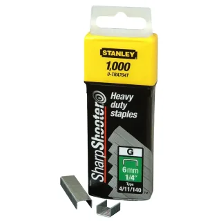 STANLEY Klammern Typ G 12 mm 5000 St. für Elektro- u. Handtacker Typ G stabile Verpackung - 1-TRA708-5T