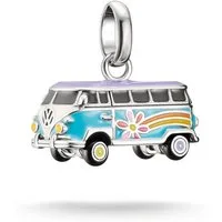 THOMAS SABO Charm-Einhänger Charm Volkswagen Hippie-Bus - Connect, Emaille