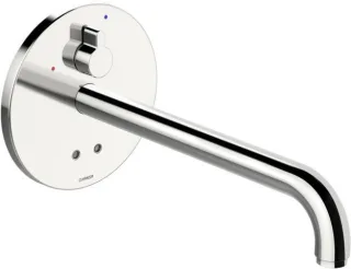Hansa Waschtischarmatur Unterputz HANSAELECTRA 8181 Ros. rund 3V, BT Ausl. 310 mm chr 81812129