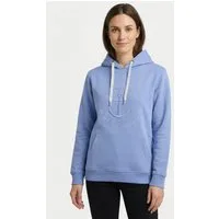 Zwillingsherz Hoodie Strand Meer Küste mit Kapuze und gleichfarbig gesticktem Ankermotiv