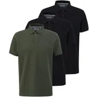s.Oliver Poloshirt 3er Pack Basic (Spar-Set, 3-tlg) Poloshirt - Baumwolle - Atmungsaktiv - Piqué Qualität