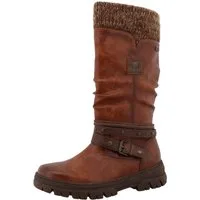 Mustang Shoes Tabitha Winterstiefel Stiefel mit Zierriemchen und Blockabsatz
