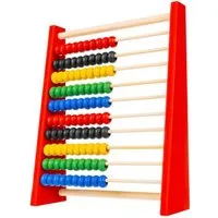ISO TRADE Rechenschieber Holzabakus Rechenschieber, (Spar-Set, 1-tlg., Zählrahmen 100 Kugeln), Abenteuer mit der Mathematik starten