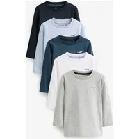 Next Langarmshirt Langärmelige T-Shirts im 5er-Pack (5-tlg)
