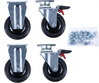 KS Tools Rollen-Satz zu PERFORMANCEplus Werkstattwagen inkl. Schrauben - 873.5008-R014P
