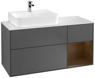 Villeroy & Boch Waschtischunterschrank Finion G15 1200x603x501mm Wandbel. WT li , G151GNGK G151GNGK