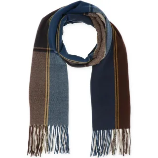 Halsüberkopf Accessoires - 65x180 Schal Karo blau - Gr. - OS