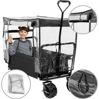 miweba Bollerwagen Transportkarre Handwagen klappbarer Bollerwagen MB-10 (Regenschutz für Bollerwagen MB-10, 1-tlg., Reiß- und scheuerfest - elastisch - witterungsbeständig), Faltwagen - Transportkarre - Kinderwagen - Kinderbollerwagen