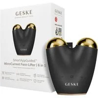 GESKE German Beauty Tech Enhancer SmartAppGuided™ MicroCurrent Face-Lifter 6 in 1, Packung (Gerät & USB-Ladekabel), 2-tlg., Gerät inkl. kostenloser APP (SmartAppGuided Device), Mit der GESKE App erhältst Du deine personalisierte Hautpflegeroutine.