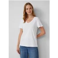 s.Oliver Kurzarmshirt T-Shirt T-Shirt mit V-Ausschnitt