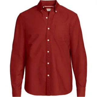 Oxford-Hemd Sail Rigger Classic Fit in Tall-Größe, Herren, size: tall, Blau, Baumwolle, by Lands' End