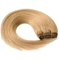 hair2heart Echthaar-Extension Glatte Echthaartresse #9/31 Lichtblond Gold-Asch 60cm