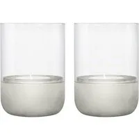 blomus Windlicht -CALMA- Glas Kerzenhalter, Stimmungslicht: modernes Deko-Design (2 St., SIZE XS), Exklusive Betonoptik, Handgefertigt, Verschiedene Größen & Farben