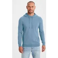 H.I.S Hoodie, Strickpullover mit Kapuze Feinstrick aus pflegeleichter Baumwollmischung