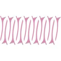 K-Pro Haarclip K-Pro-Haarspangen - 15x Abteilklammern groß für Friseurbedarf, rosa, 15-tlg.